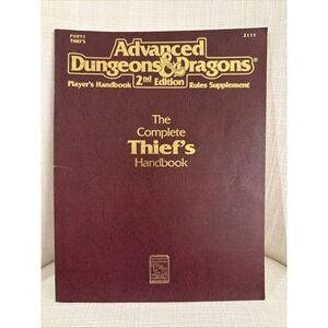 The Complete Thief's Handbook 1st‎ Printing - AD&D 2nd Edition TSR PHBR2 2111